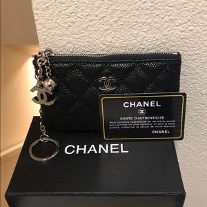 Genuine leather Chanel wallet 3x5 1/2”. Brand new!